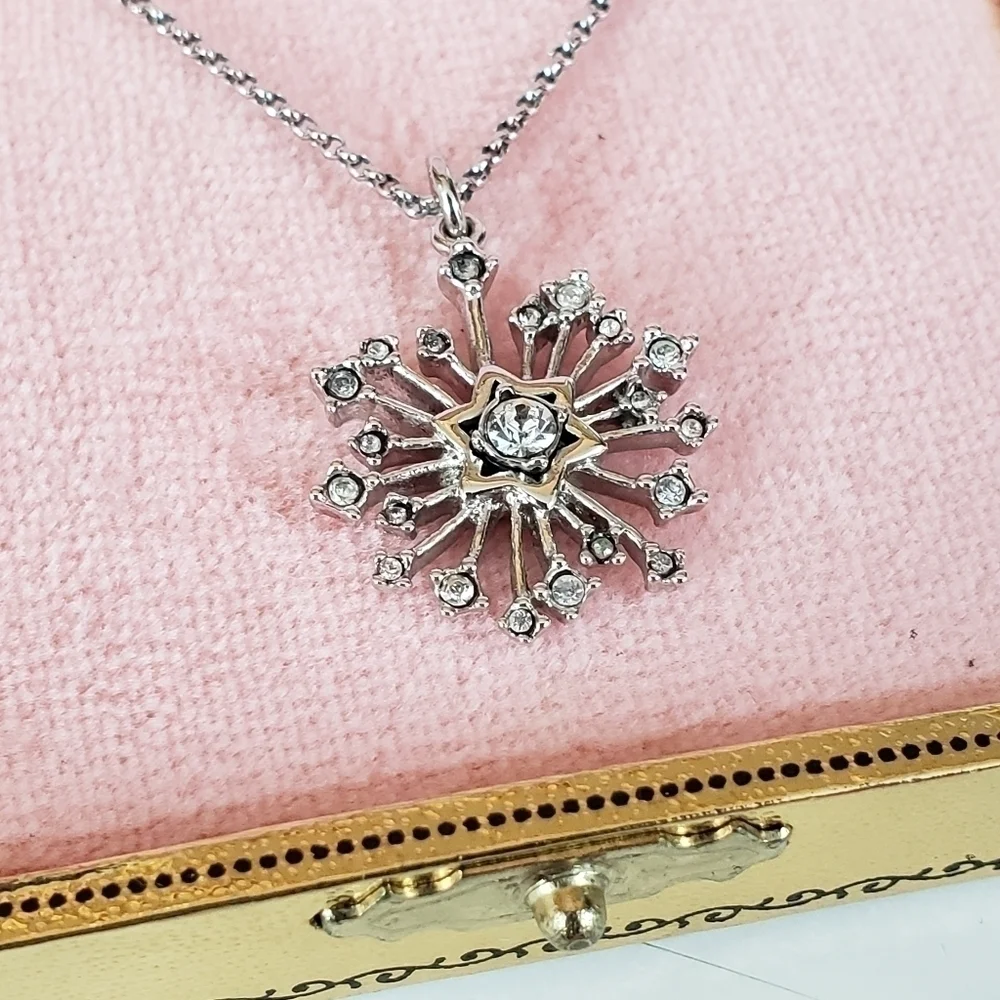 NEW Juicy Couture Limited Edition Rhinestone Snowflake Pendant Necklace 2009 - Picture 2 of 7